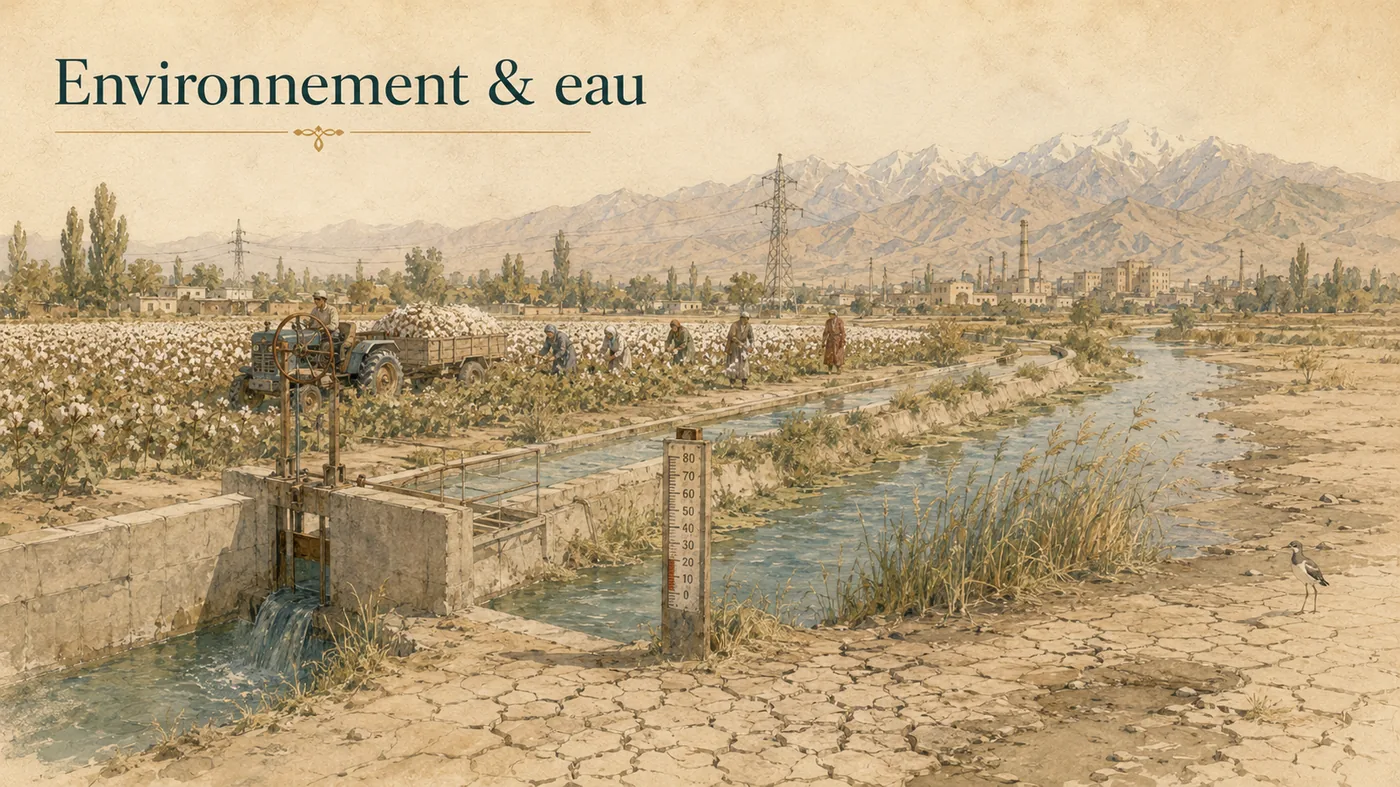 Irrigation, agriculture et tensions hydriques : l'eau est une contrainte centrale.